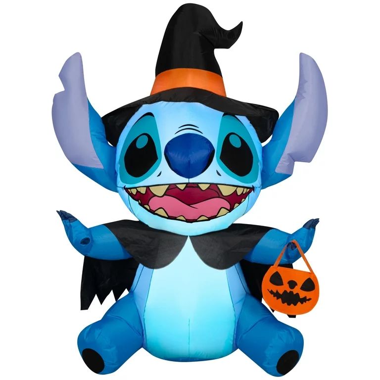54 Inch Stitch with Witch Costume Disney for Halloween by Airblown Inflatables | Walmart (US)