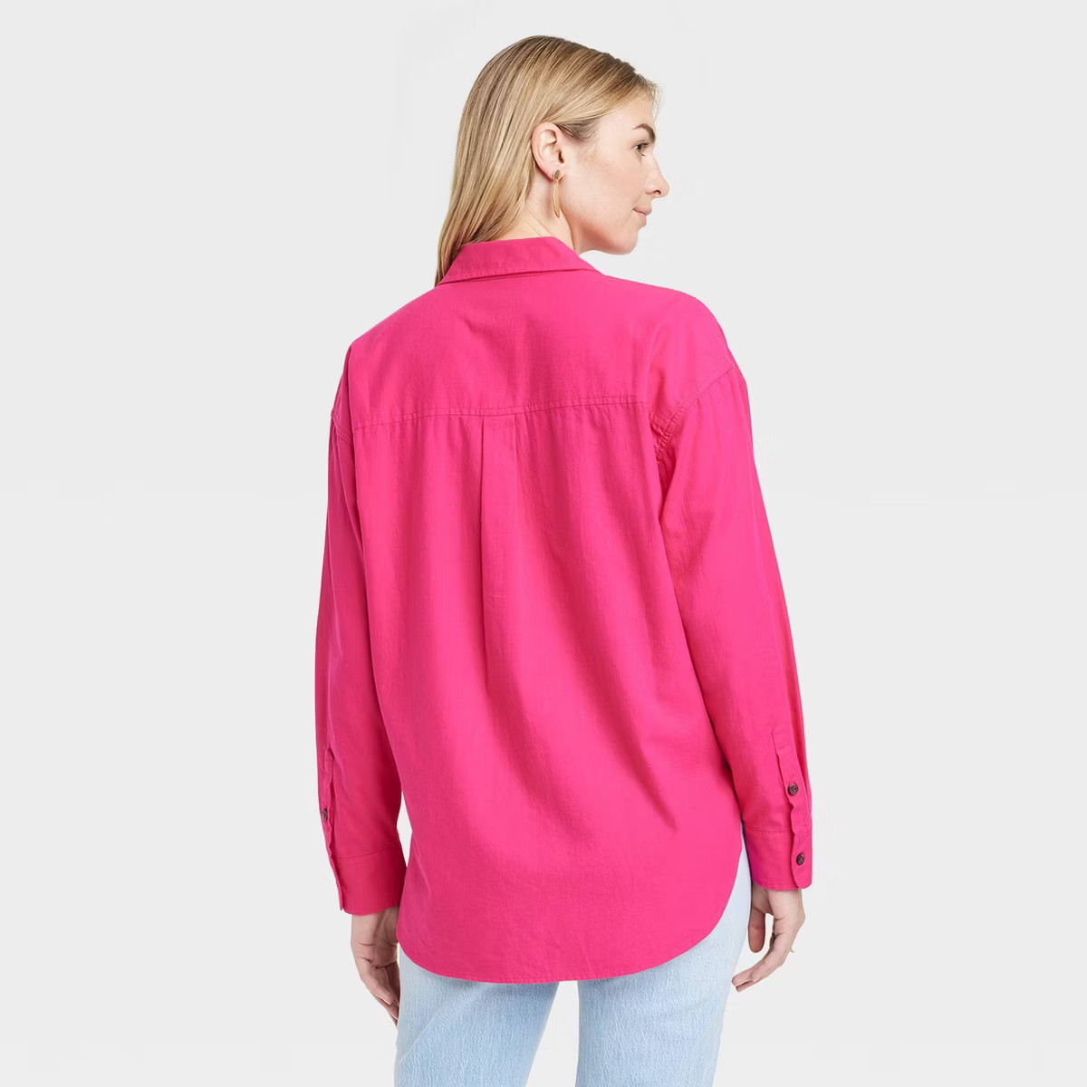 Women's Long Sleeve Oversized Button-Down Shirt - Universal Thread™ | Target