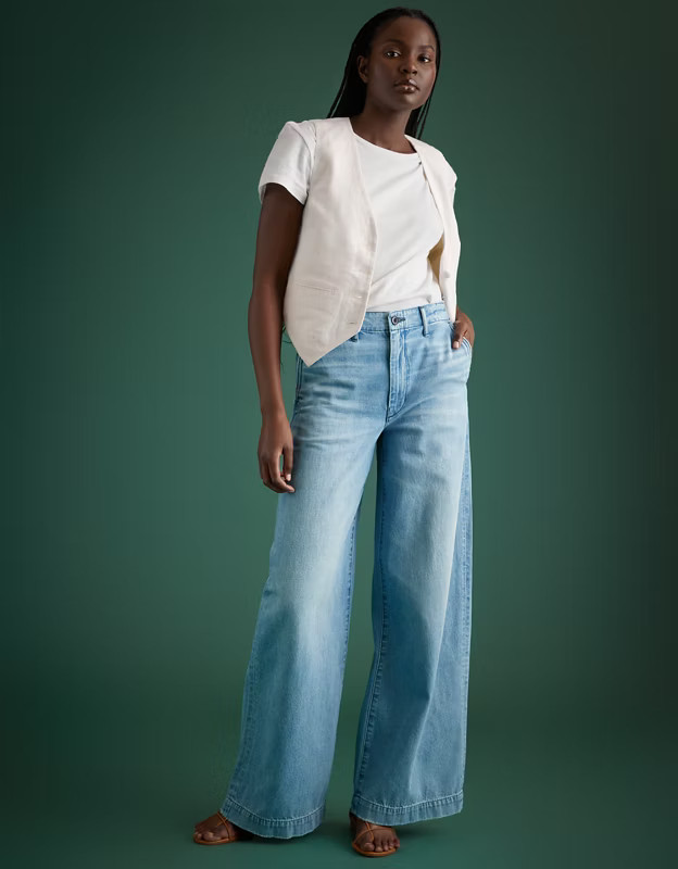 AE77 Premium Wide Trouser Jean | American Eagle Outfitters (US & CA)