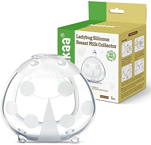 haakaa Ladybug Breastmilk Collector Wearable Breast Shell Nursing Cups Silicone Breast Milk Catch... | Amazon (US)