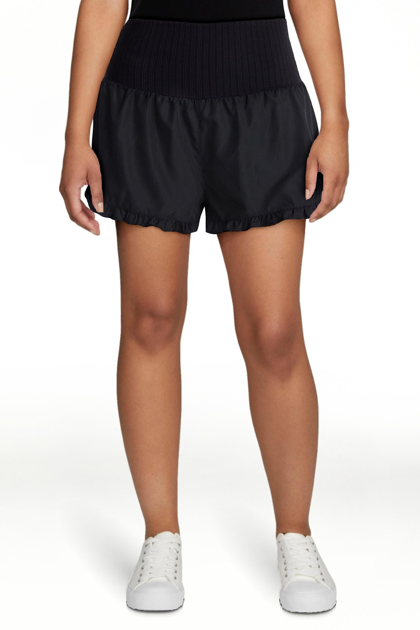 No Boundaries Ruffle Hem Shorts, 2" Inseam, Women's XXS-XXL | Walmart (US)