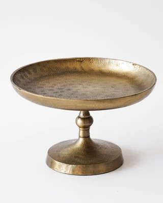 Branton Antique Brass Pedestal | MJHome