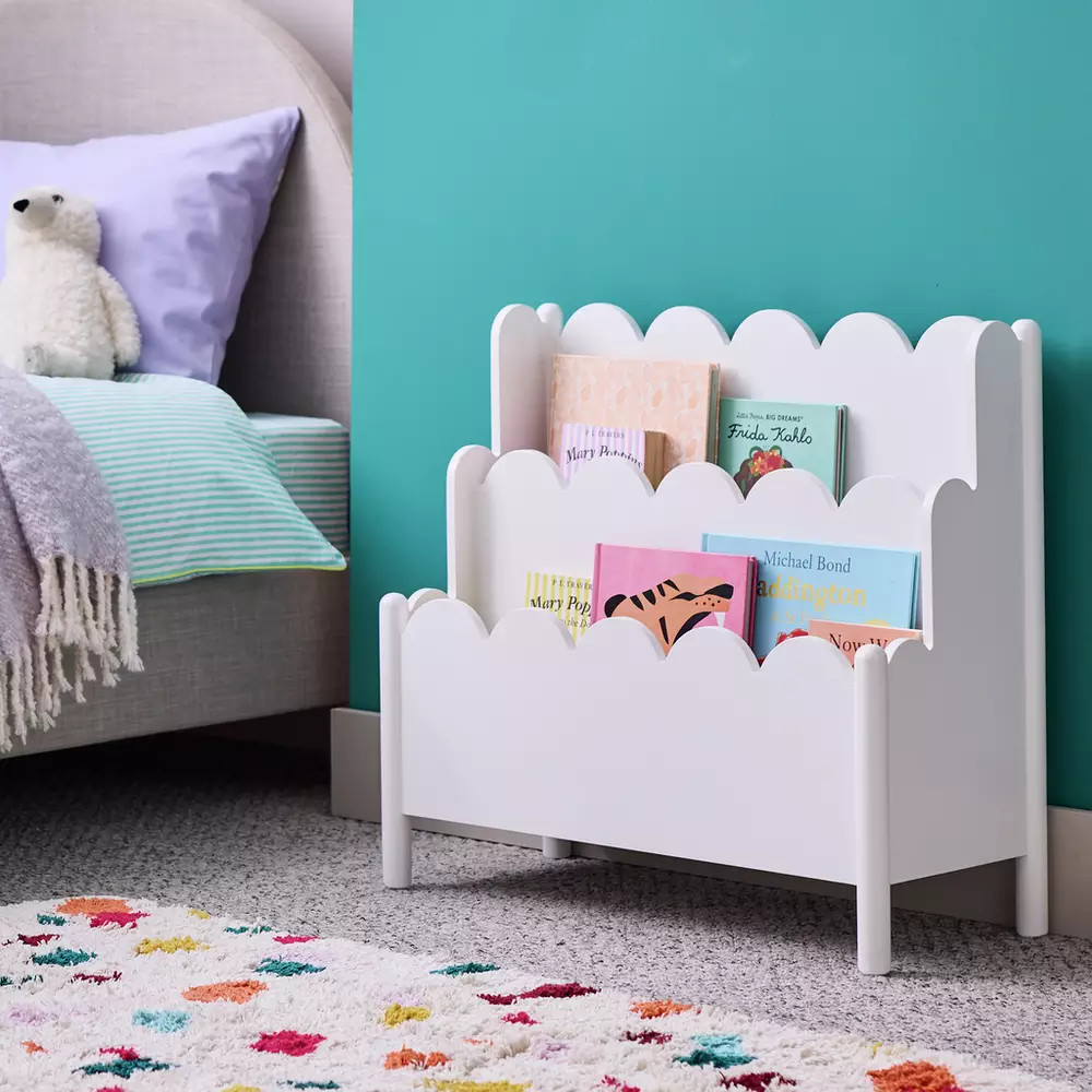 Buy Habitat Kids Scalloped Bookcase - White | Bookcases and shelving | Habitat | Habitat UK