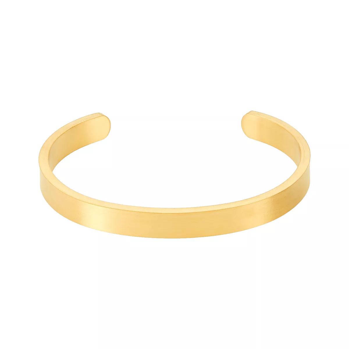 Adornia 14k Gold Plated Stainless Steel Cuff Bracelet | Kohl's