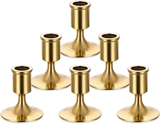 Sziqiqi Candlesticks Holder for Wedding Table Centerpiece - Gold Taper Candle Holders Candle Stic... | Amazon (US)