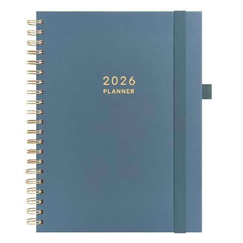 And Per Se 2026 Planner, A4 Size-Daily, Weekly & 18-Monthly Planner, Daily Schedule, Monthly Tabs, 100 GSM Thick Paper(Dark Blue) | Amazon (US)