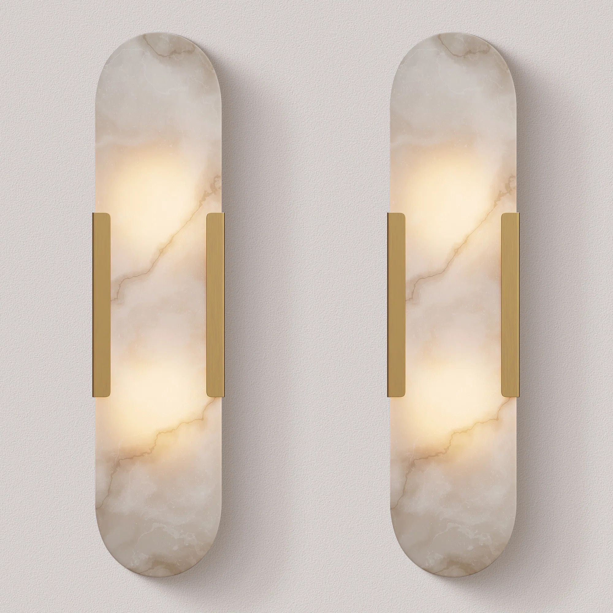 Everly Quinn Zaheda Dimmable LED solid brass Wall Mounted Sconce with Alabaster Shade & Reviews |... | Wayfair North America