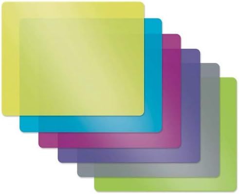 Flexible Plastic Cutting Board Mats, Set of 6, Textured, 6 Vivid, Translucent Colors by Better Ki... | Amazon (US)