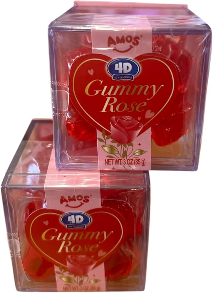 amos 4d valentine rose gummies | Amazon (US)