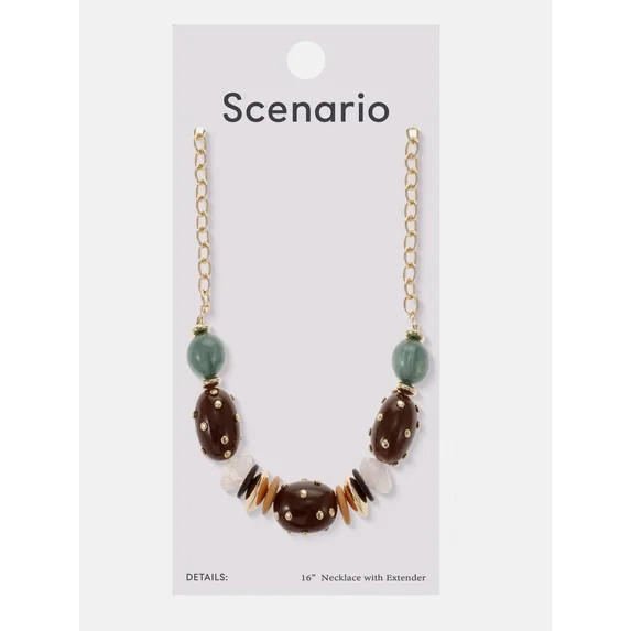 Scenario Beaded Statement Necklace | Walmart (US)
