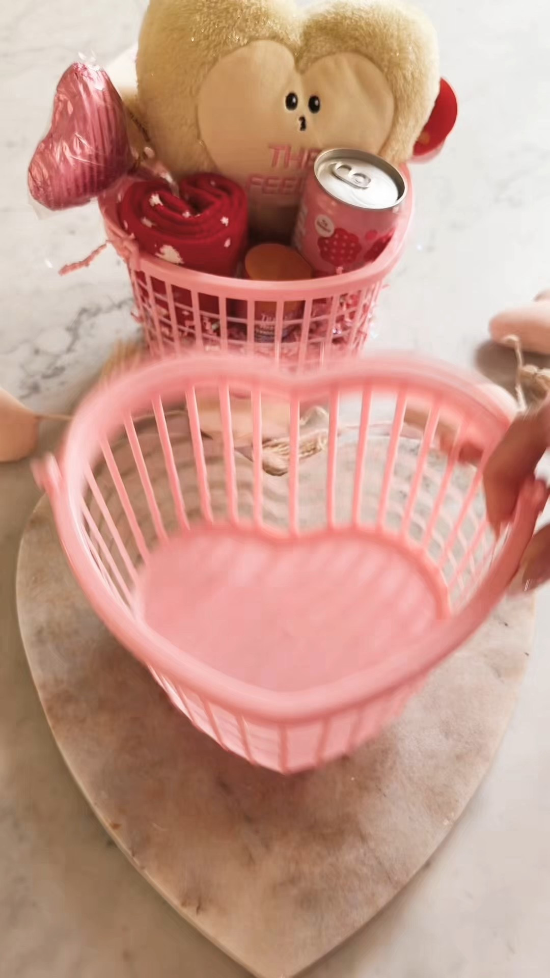 Valentine’s Day basket! So many cute little things to add to your Vday basket this year! #valentinesday