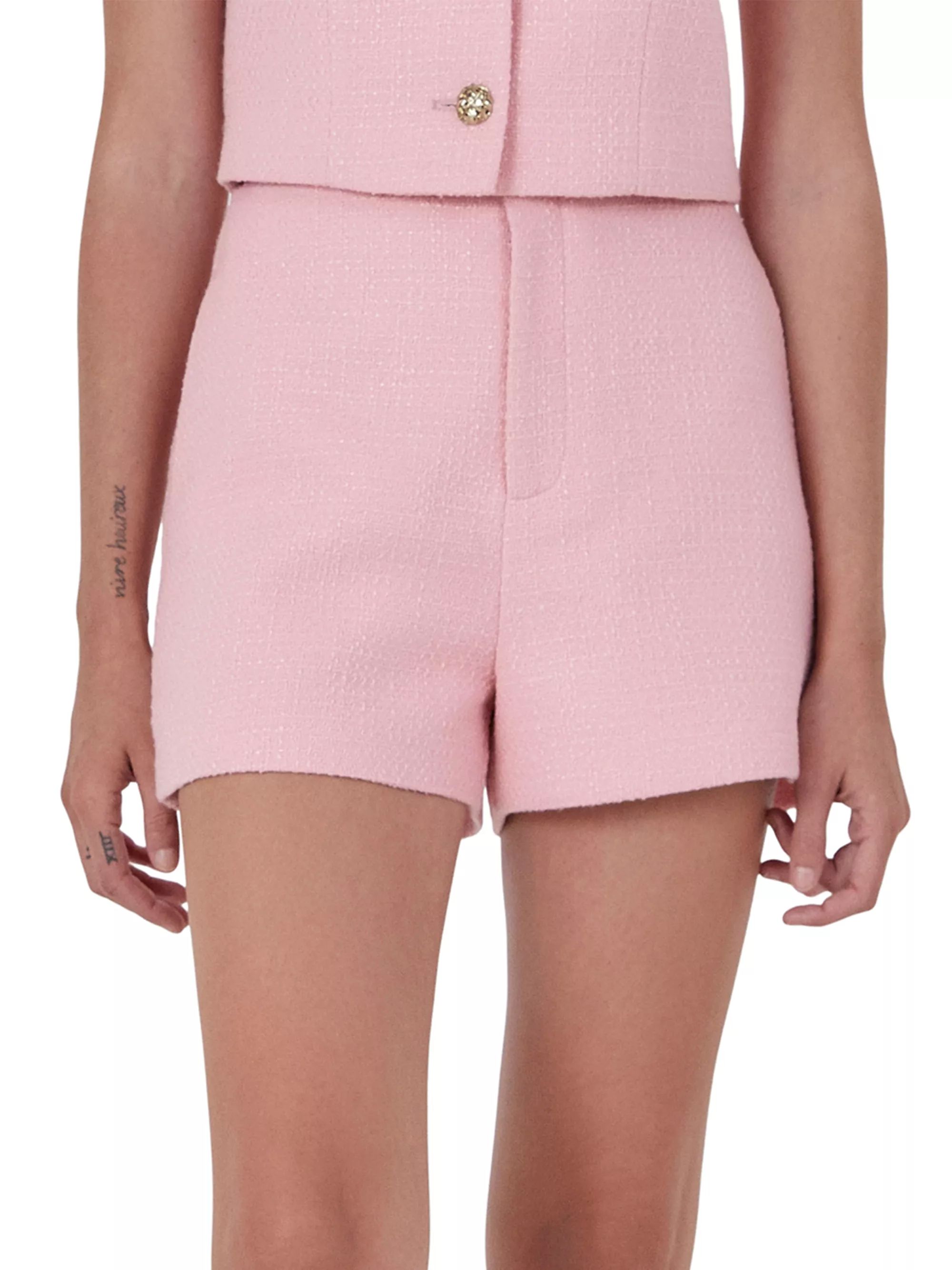 Shop Endless Rose Tweed Shorts | Saks Fifth Avenue | Saks Fifth Avenue