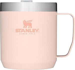 Stanley Stay Hot Camp Mug - Durable 18/8 Stainless Steel Insulated Mug - Splash-Free Tritan™ Dr... | Amazon (US)
