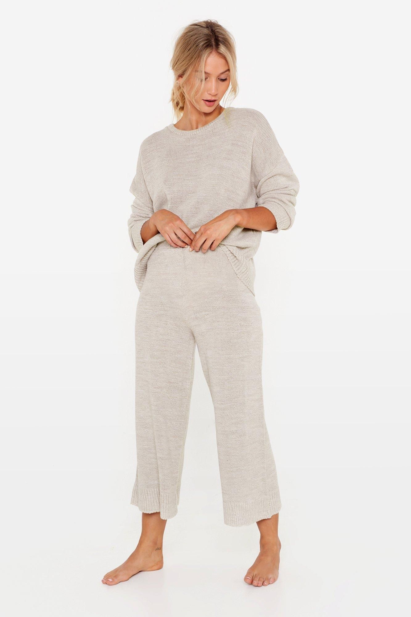 Knitted Sweater and Culotte Pants Set | Nasty Gal (US)