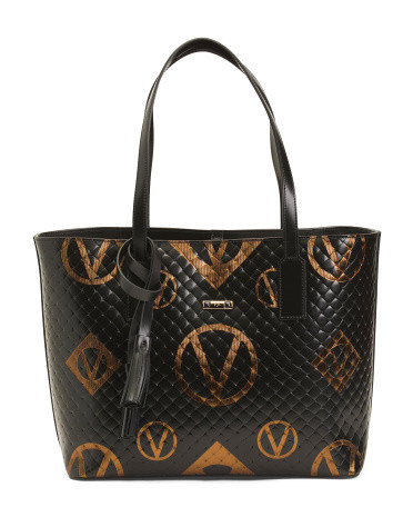 Made In Italy Leather Soho Saint Tropez Tote | TJ Maxx