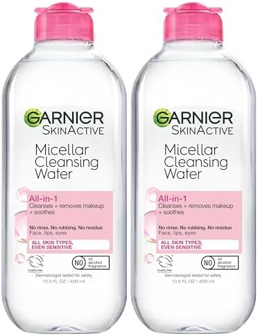 Garnier Micellar Water, Hydrating Facial Cleanser & Makeup Remover, Suitable for Sensitive Skin, ... | Amazon (US)