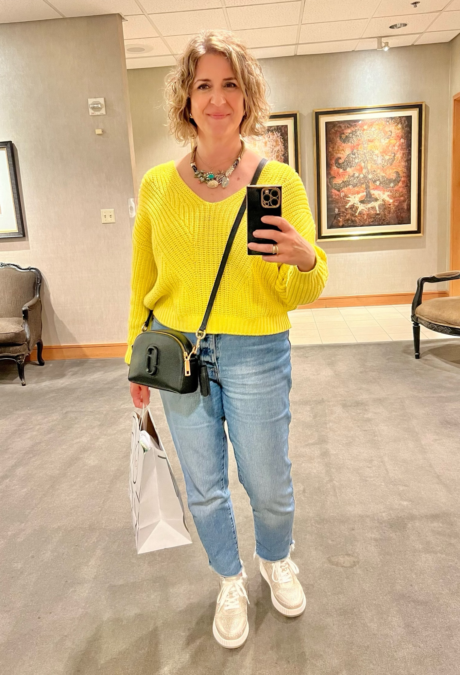 Spent the day shopping, lunching, and hanging with my mom yesterday! Not a bad way to spend a Tuesday afternoon. Still getting so many compliments on this citrine sweater! Hate the chilly April temps, but the excuse to get to wear it more! Can’t wait to pair it for cooler summer days! #LTKSpring #LTKStyleat50 #LTK 