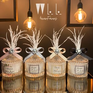 Personalised Wedding Party Thank You Candle Favor for Guests | Etsy | Etsy (US)