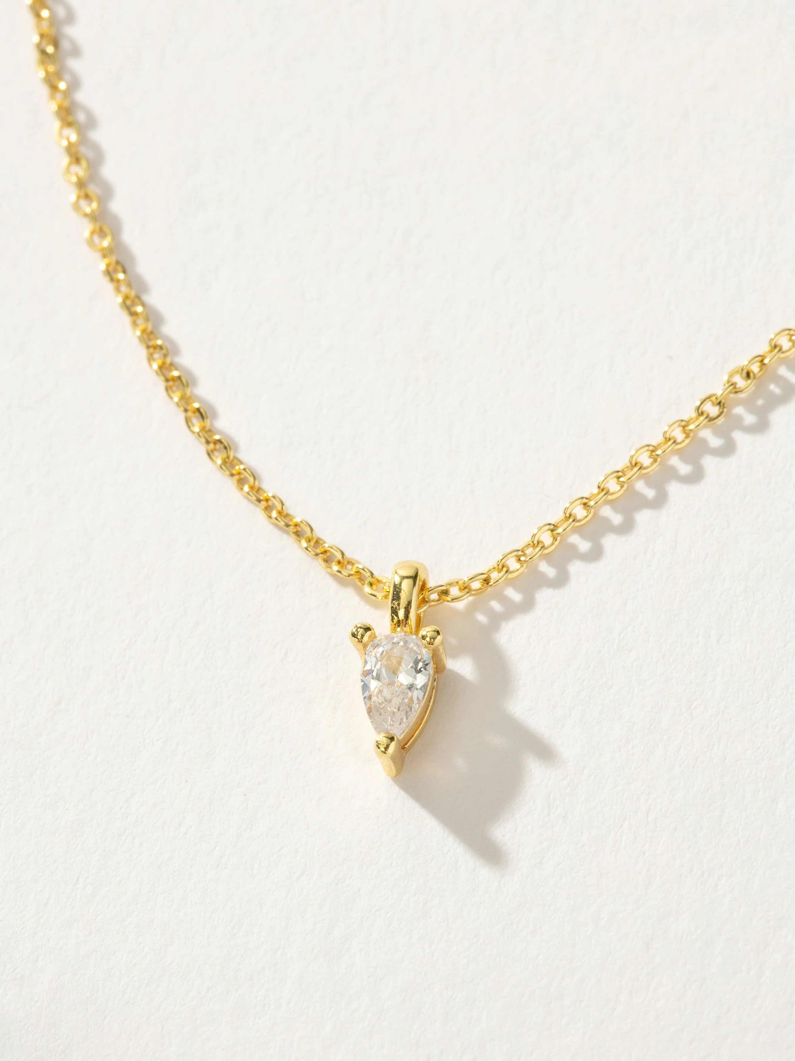 Crown Gem Pendant and Dainty Chain Necklace in Gold | Uncommon James | Uncommon James