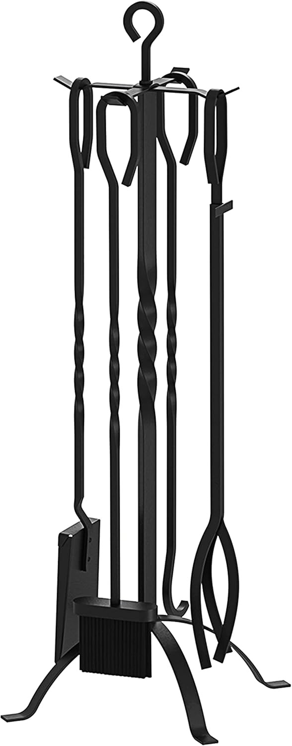 Fire Beauty 5 Pieces Fireplace Tools Sets Fireplace Accessories Tools Holder with Handles Tools f... | Amazon (US)