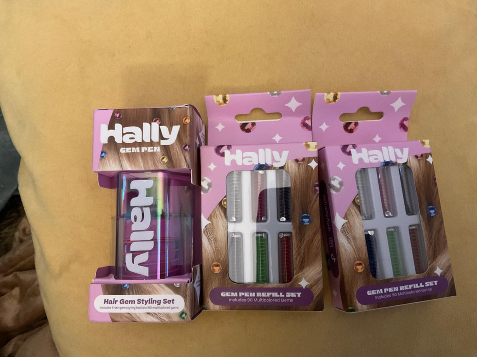 Hair Gem Pen for Girls – 240 Stick-On Hair Gems & Stamper Tool – Hair Jewels Kit for Kids, Fe... | Amazon (US)