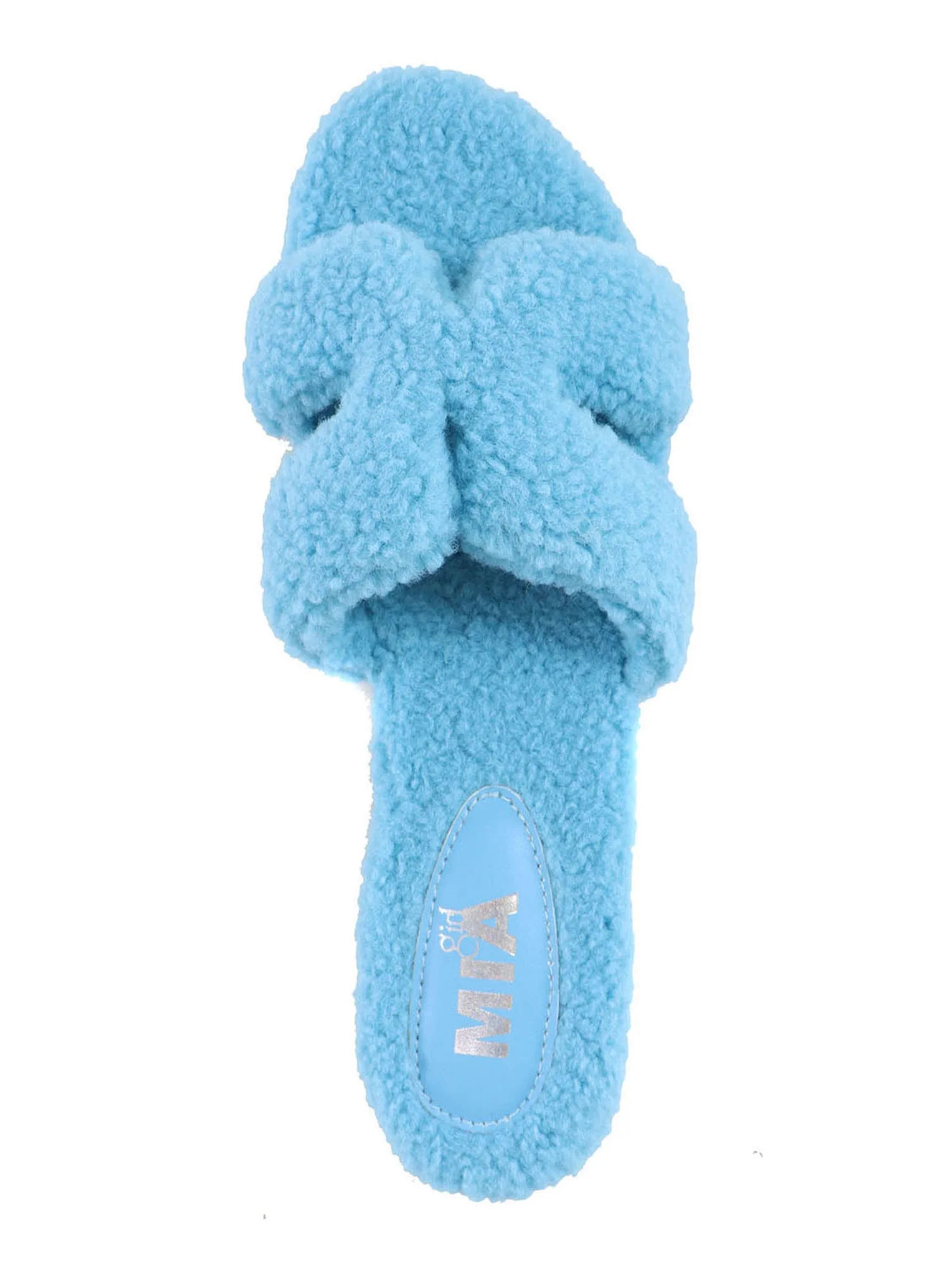 Mia Women's Cozy H Band Slide Flat Sandals, Sizes 6-11 | Walmart (US)