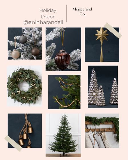 Mcgee and co holiday decor, wreath, balls, ornaments, bells, trees 

#LTKunder100 #LTKSeasonal #LTKstyletip