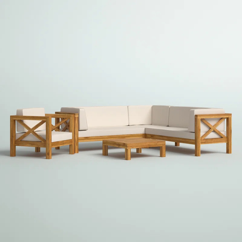 Waterford 6 - Person Outdoor Seating Group with Cushions | Wayfair North America