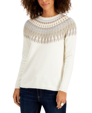 Style & Co Fair Isle Sweater, Created for Macy's | Macys (US)