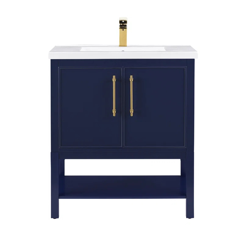 Jewell 30'' Single Bathroom Vanity with Ceramic Top | Wayfair North America