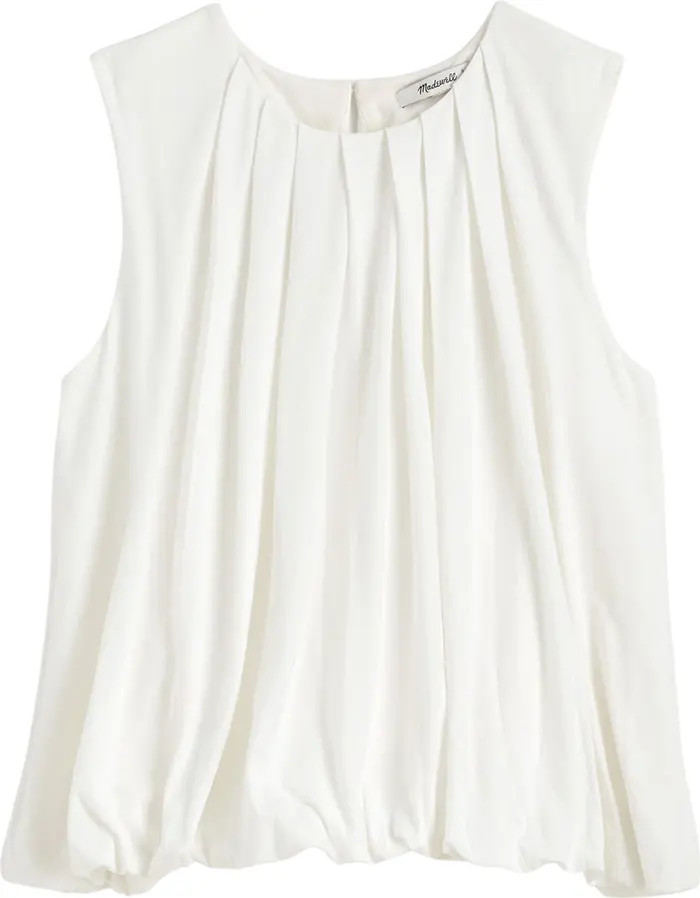 Madewell Cotton Pleated Bubble Top | Nordstrom | Nordstrom