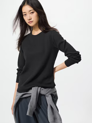 Women's Waffle T-Shirt Black XL UNIQLO US | UNIQLO (US)