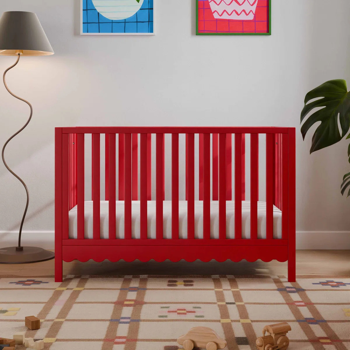 Sammy Scallop 4-in-1 Convertible Crib | Wayfair North America