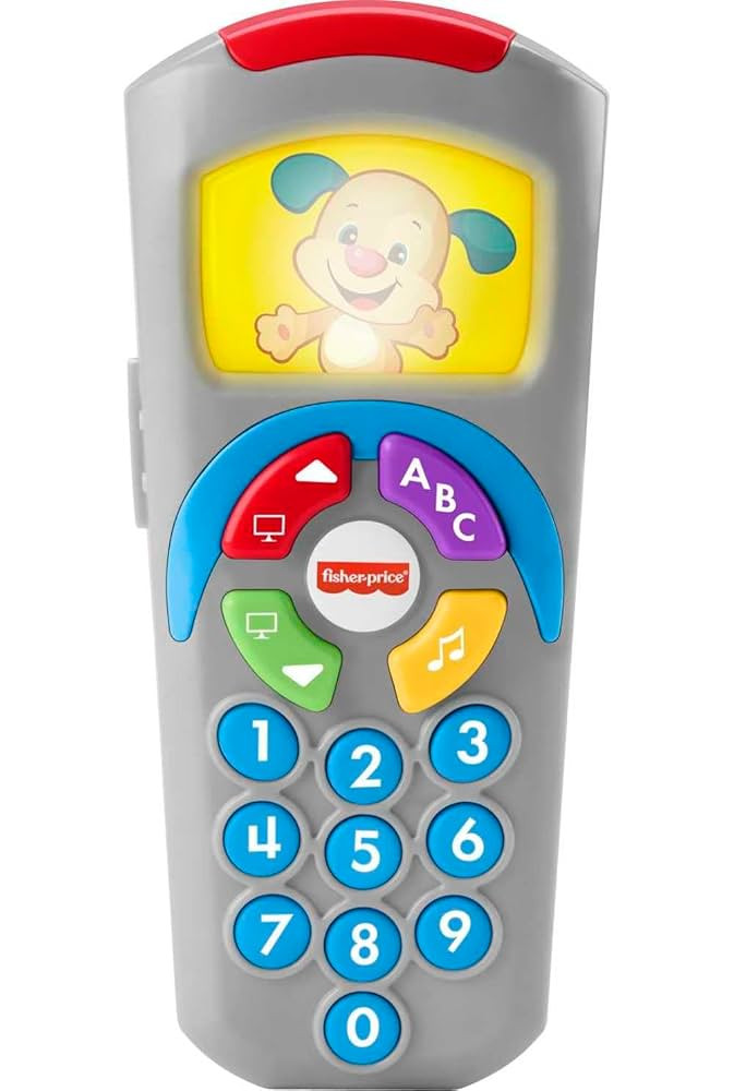 Fisher-Price Baby Learning Toy Laugh & Learn Puppy’s Remote Pretend TV Control with Music & Lig... | Amazon (US)