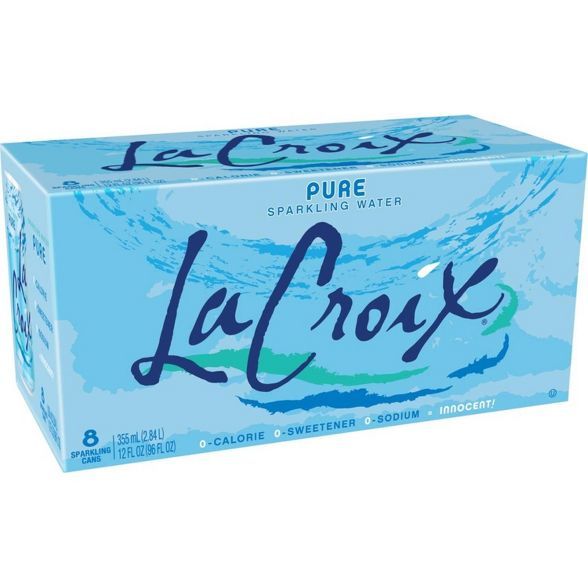 LaCroix Pure Sparkling Water - 8pk/12 fl oz Cans | Target