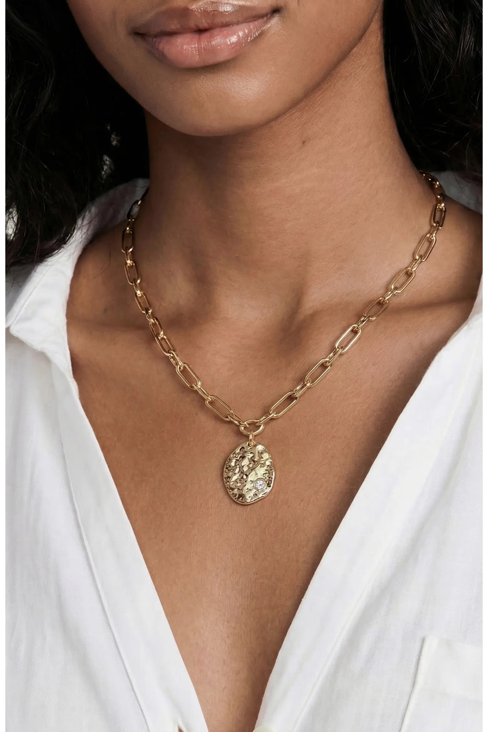 Textured Pendant Necklace (Women) | Nordstrom | Nordstrom