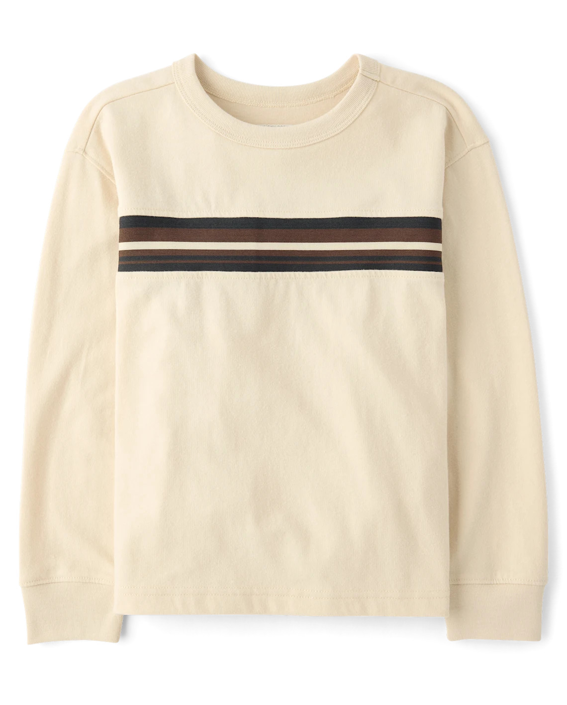 Boys Striped Sueded Top - cream | The Children's Place