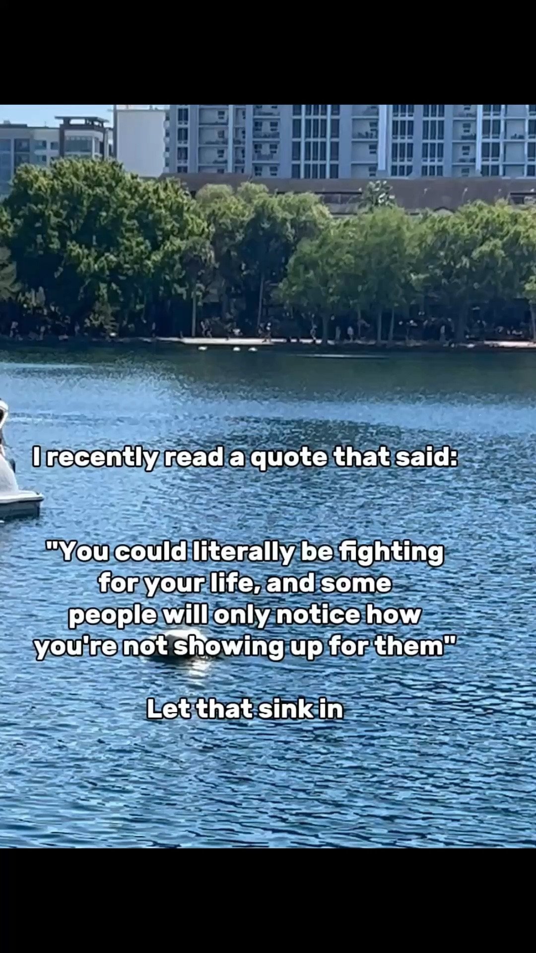 … sometimes we’re all fighting battles just to stay afloat .. #ShowGrace .. #Kindness #LoveIsTheWhy #LTK #LTKselfcare