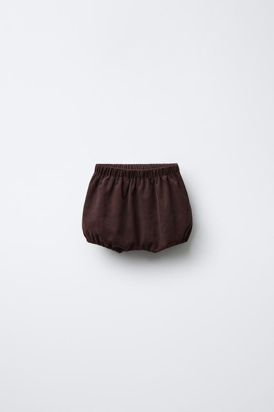 LINED FINE-WALED CORDUROY BLOOMERS | Zara US