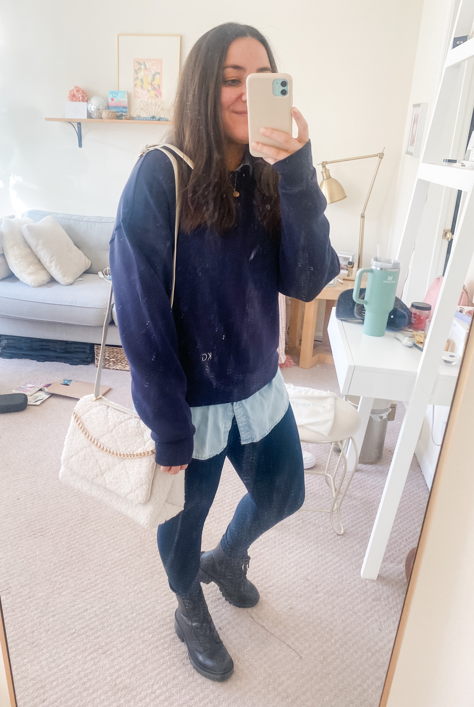 Cozy, casual fit 🤍
The Spanx crewneck is the softest ever!

#LTKfindsunder50 #LTKfindsunder100 #LTKstyletip