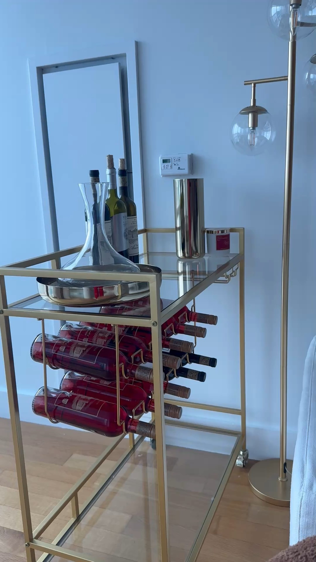 If you are hosting this holiday season a bar cart would absolutely add the spice you need to your aesthetics. I just got mine yesterday but I will be adding cutesy glasses and cups to my set up lol 

#LTKHome #LTKHoliday #LTKSeasonal