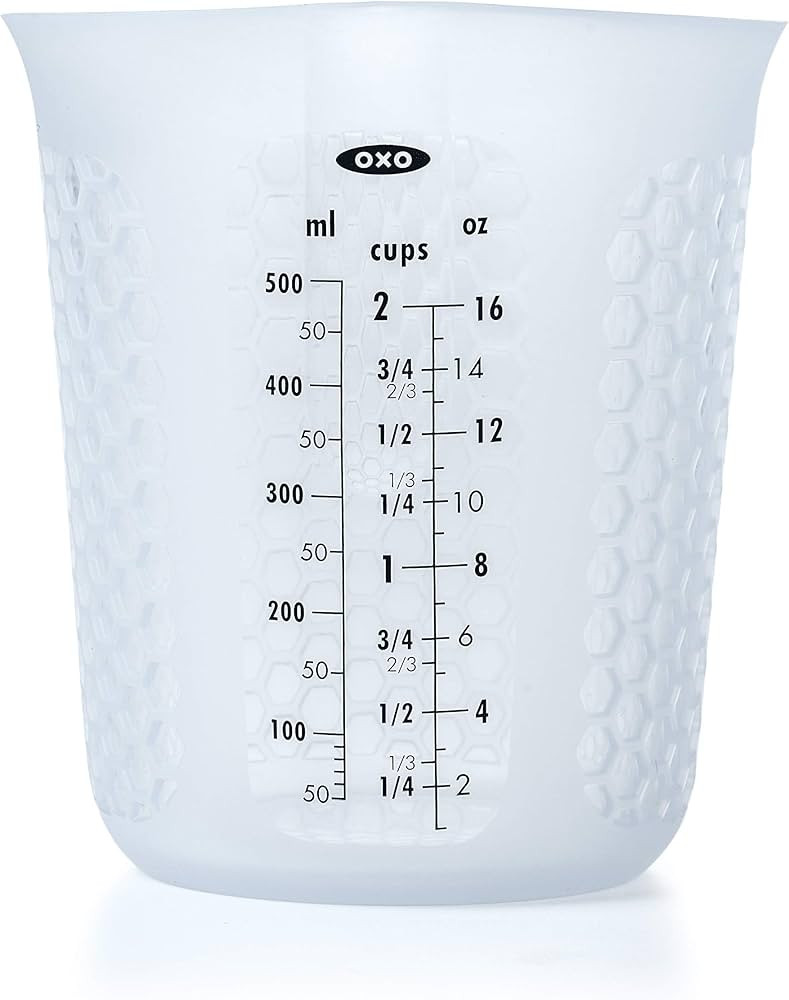 OXO Good Grips 2-Cup Squeeze & Pour Silicone Measuring Cup with Stay-Cool Pattern | Amazon (US)