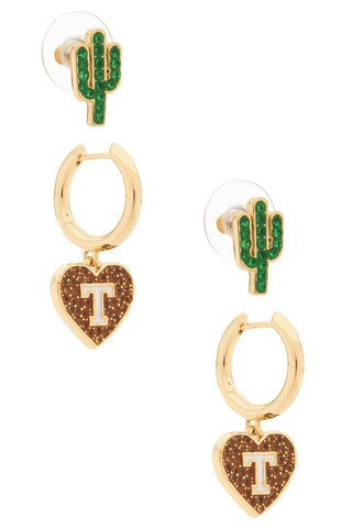 BaubleBar University Of Texas At Austin Earring Set Of 2 in Dark Orange & Green from Revolve.com | Revolve Clothing (Global)