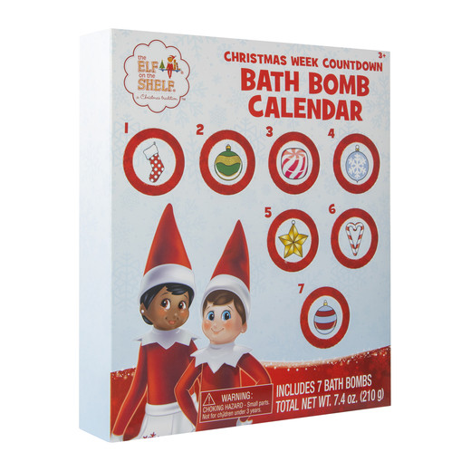 Elf On The Shelf® Christmas Week Countdown Bath Bomb Advent Calendar 7-Count | Five Below