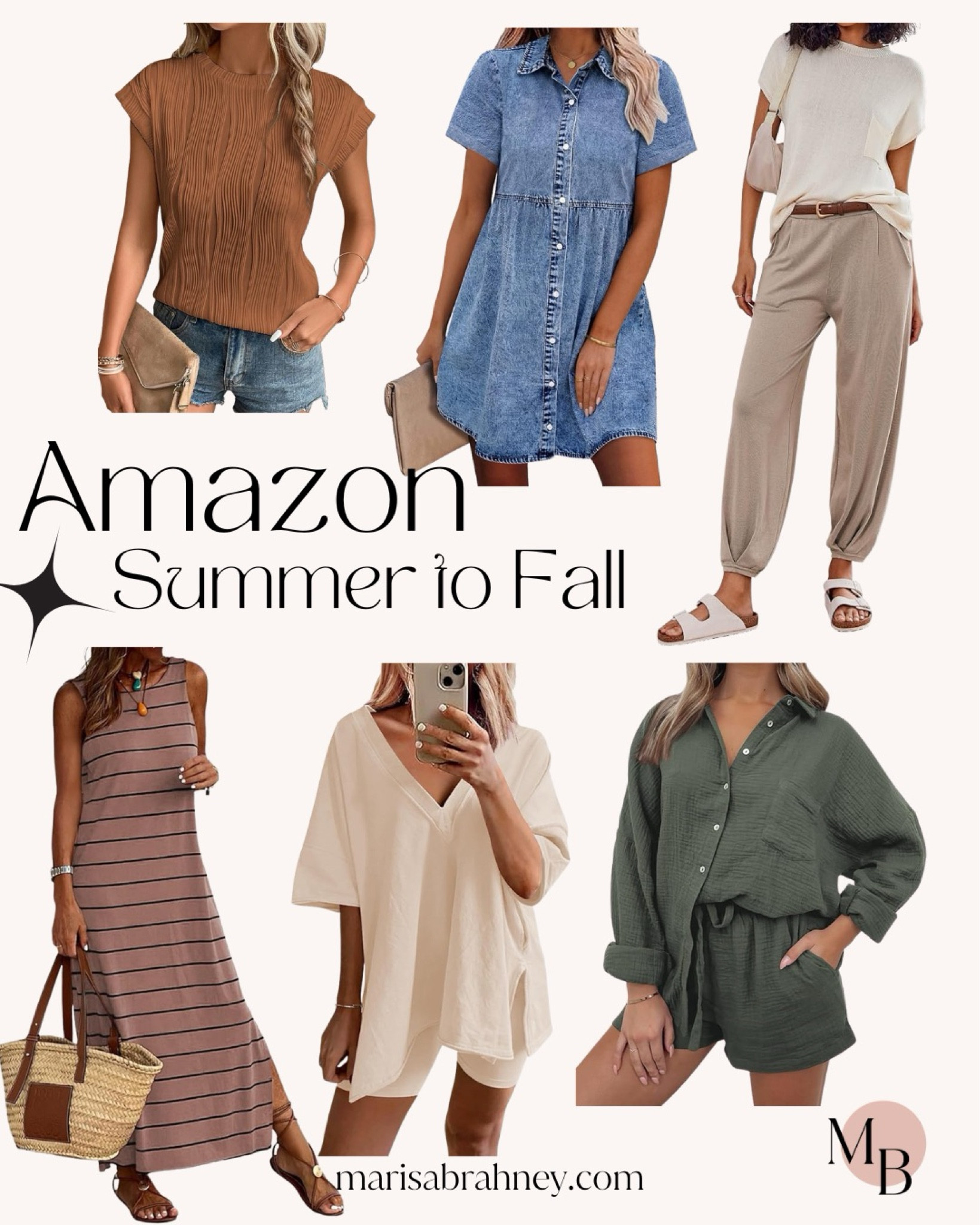 Busy days and changing seasons call for comfy, stylish outfits that keep up with you. As we shift from summer to fall, I’ve rounded up some Amazon essentials—from cozy lounge sets and versatile joggers to chic denim dresses and oversized tracksuits. Perfect for everything from school drop-offs to weekend joy. #AmazonFallFashion #ComfyChic #FallFashion #EverydayOutfits

#LTKSeasonal #LTKFindsUnder50 #LTKStyleTip