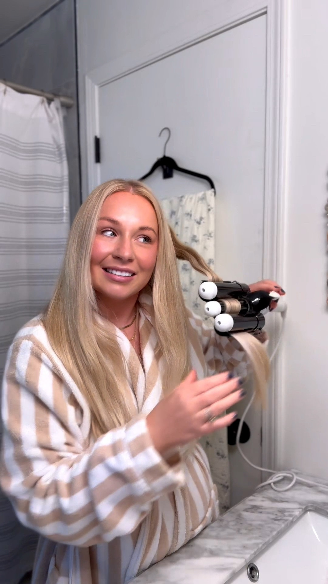 Hair waver , hair crimper , 3 barrel curling iron , robe , women’s robe 

#LTKBeauty