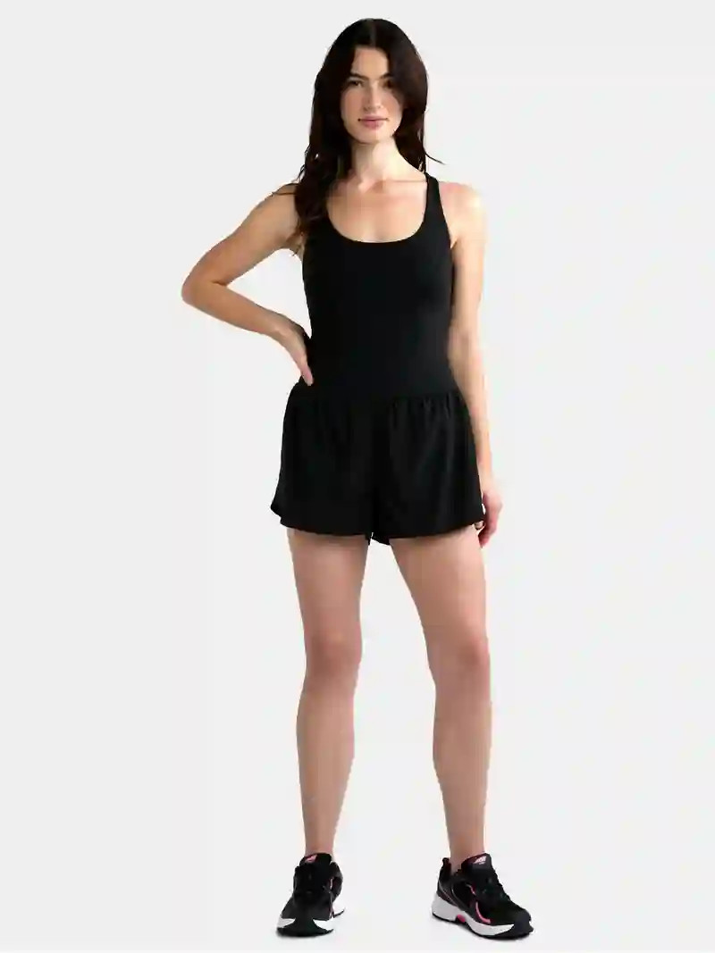 Avia Women's and Women's Plus Active Bodysuit with Built-in Bra, Sizes XS-4X | Walmart (US)