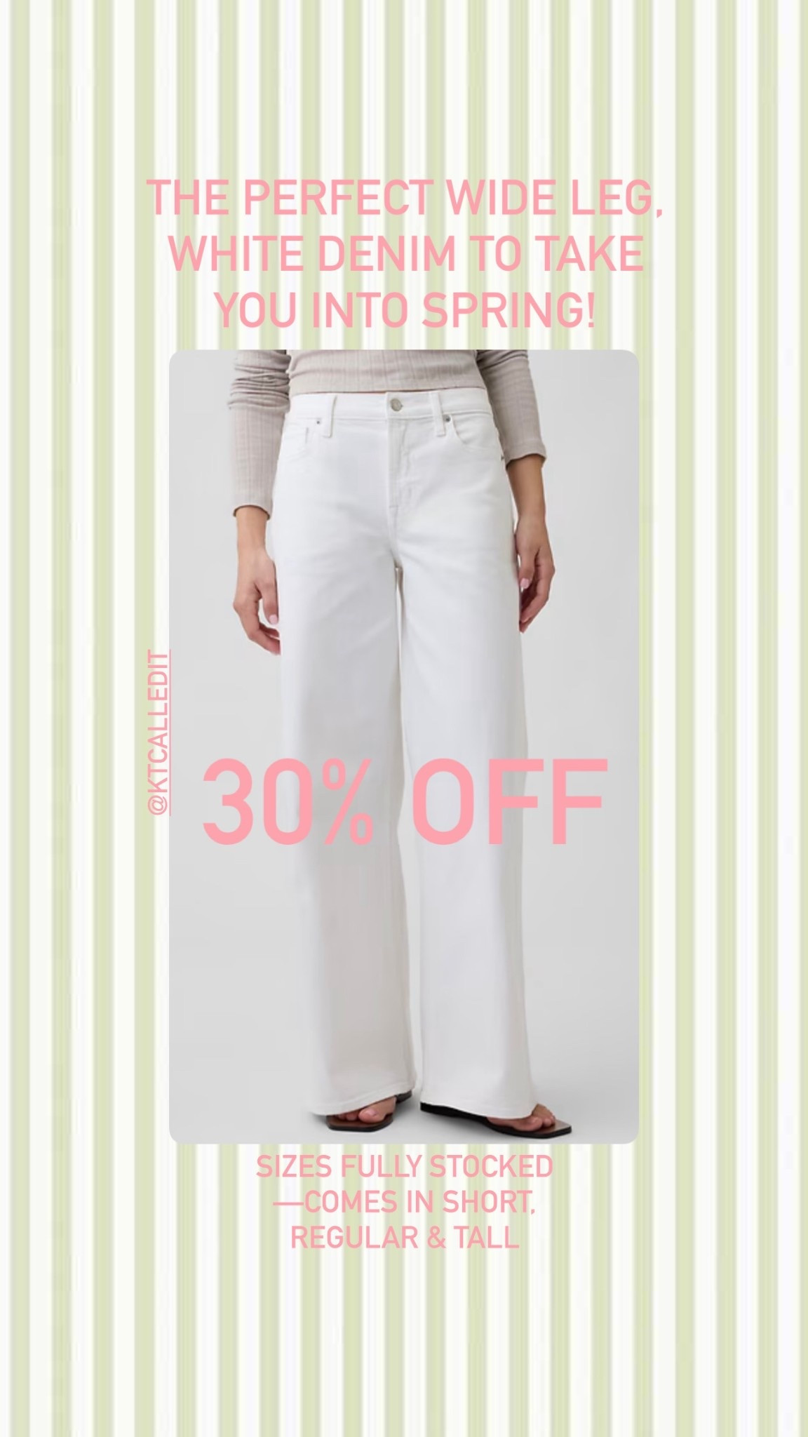 If you don’t have a pair of white denim to take you into spring-I found the perfect pair! 30% off!! 

#LTKmomlife #LTKootd #LTKSaleAlert