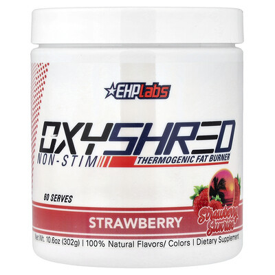 EHPlabs, OxyShred Non-Stim, Thermogenic Fat Burner, Strawberry Sunrise, 10.6 oz (302 g) | iHerb