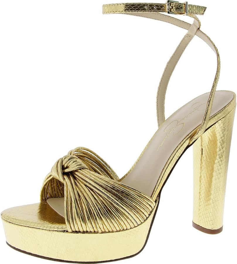 Jessica Simpson Womens Block Heel Ankle Strap | Amazon (US)